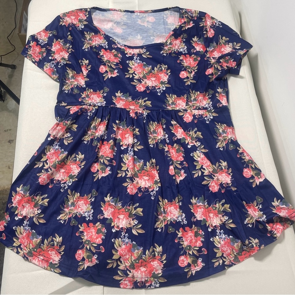 Floral Blue Dress